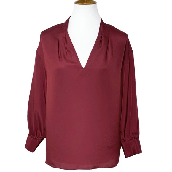 Joie Tops - Joie High-Low V Neck Pullover Blouse